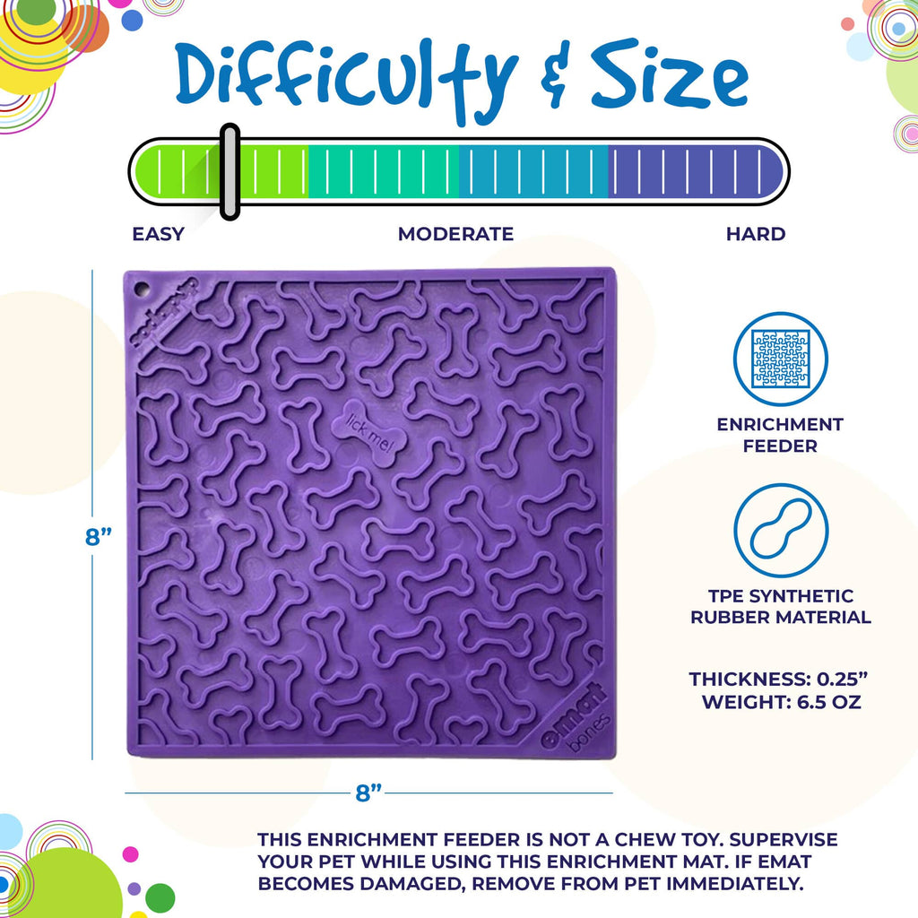 Bones Enrichment Lick Mat for Dogs & Cats – Anxiety Relief – alternate view 6
