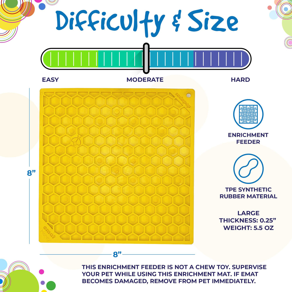 Honeycomb Enrichment Lick Mat for Dogs & Cats – Anxiety Relief – alternate view 8