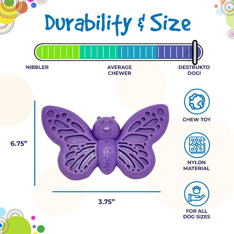 SodaPup Butterfly nylon chew and enrichment toy – photo 6 of 12