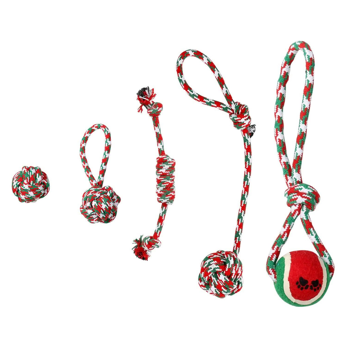 Christmas Dog Rope Chew Toys 5 Pieces – photo 2 of 12