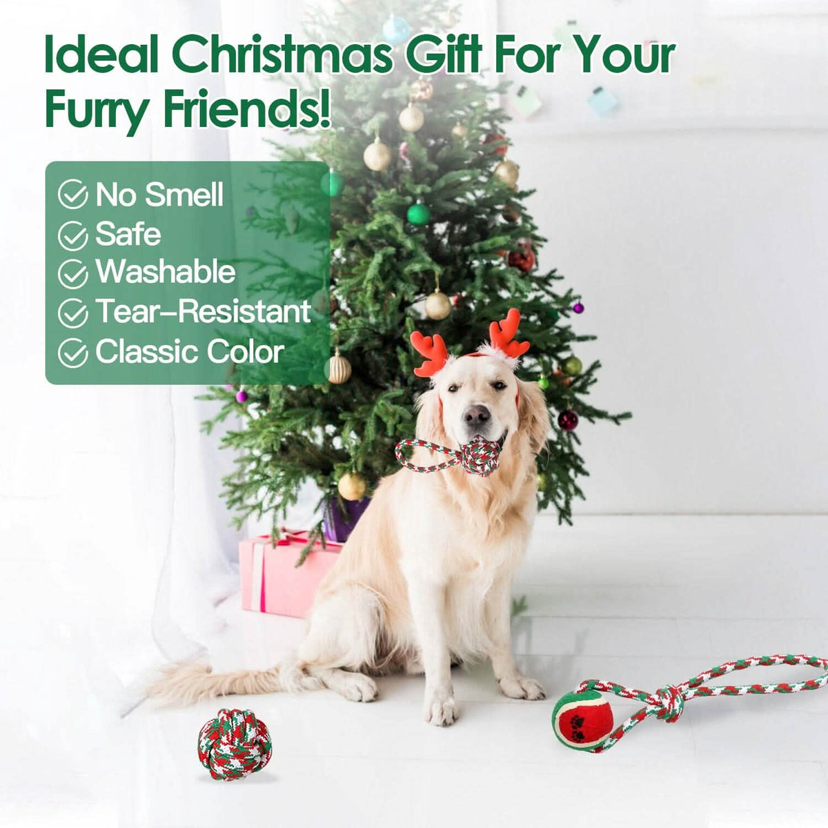 Christmas Dog Rope Chew Toys 5 Pieces – photo 8 of 12