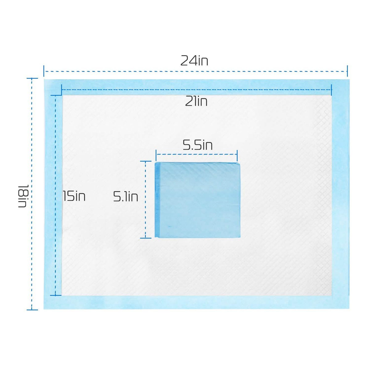 Dog Training Pads – 50 Piece – detail
