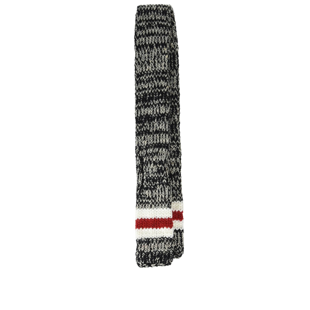 Boyfriend Scarf Red and White Wool – photo 4 of 4