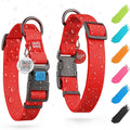 Waterproof Dog Collar Adjustable Red 17 to 28 Inch Neck – photo 1 of 6