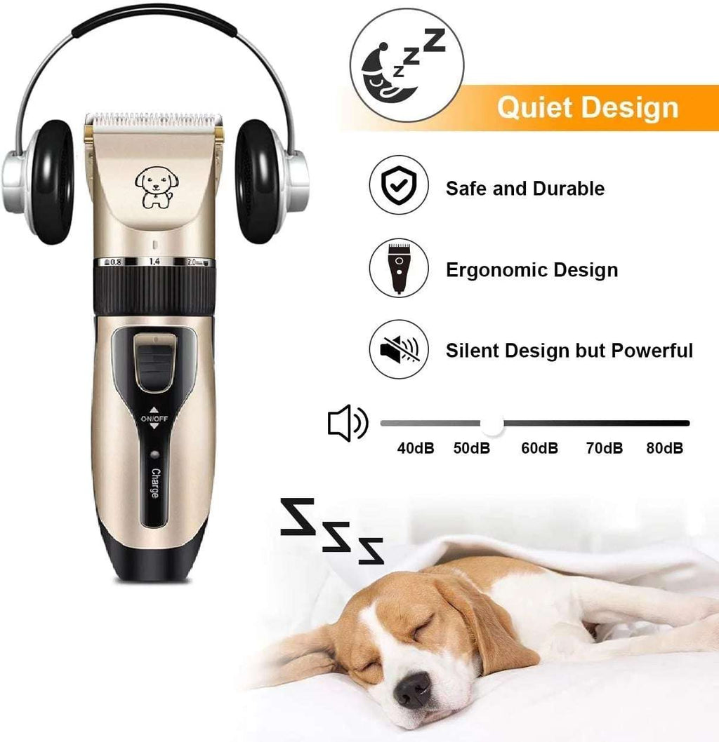 Rechargeable Dog Clippers Low Noise Pet Shaver Dog Grooming Kit Cordle, packaging