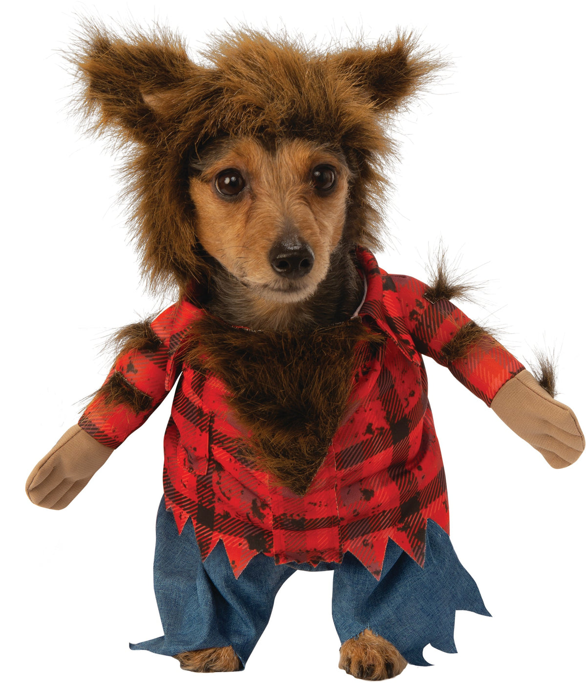 Werewolf Dog Costume with Headpiece – front view
