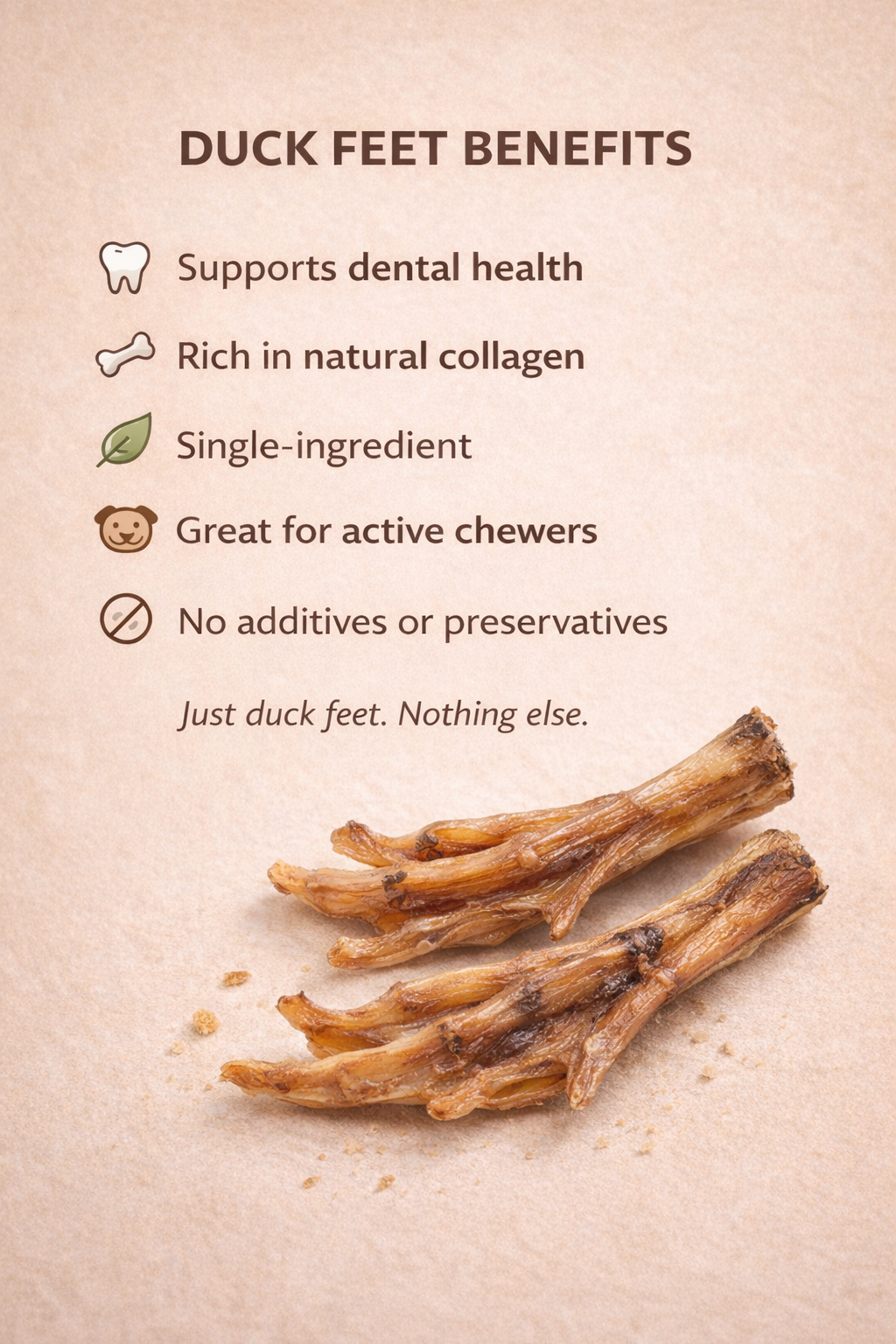 Duck Feet Natural Chew for Dogs – alternate view 5