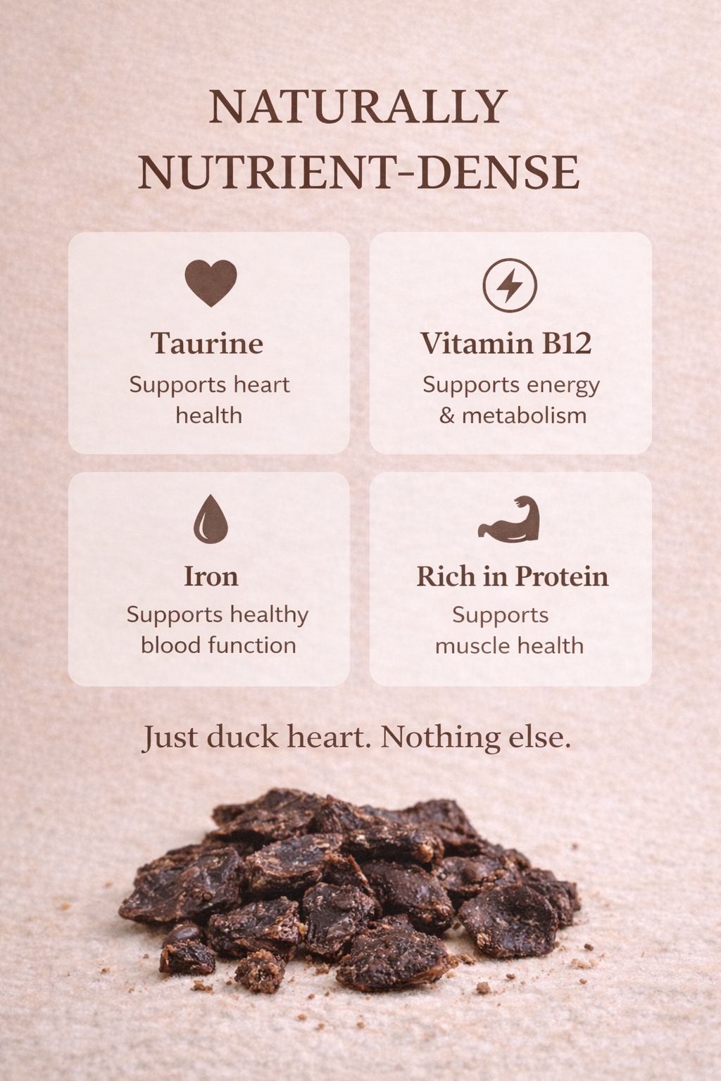 Duck Heart Protein-Rich Treat for Dogs & Cats – alternate view 5
