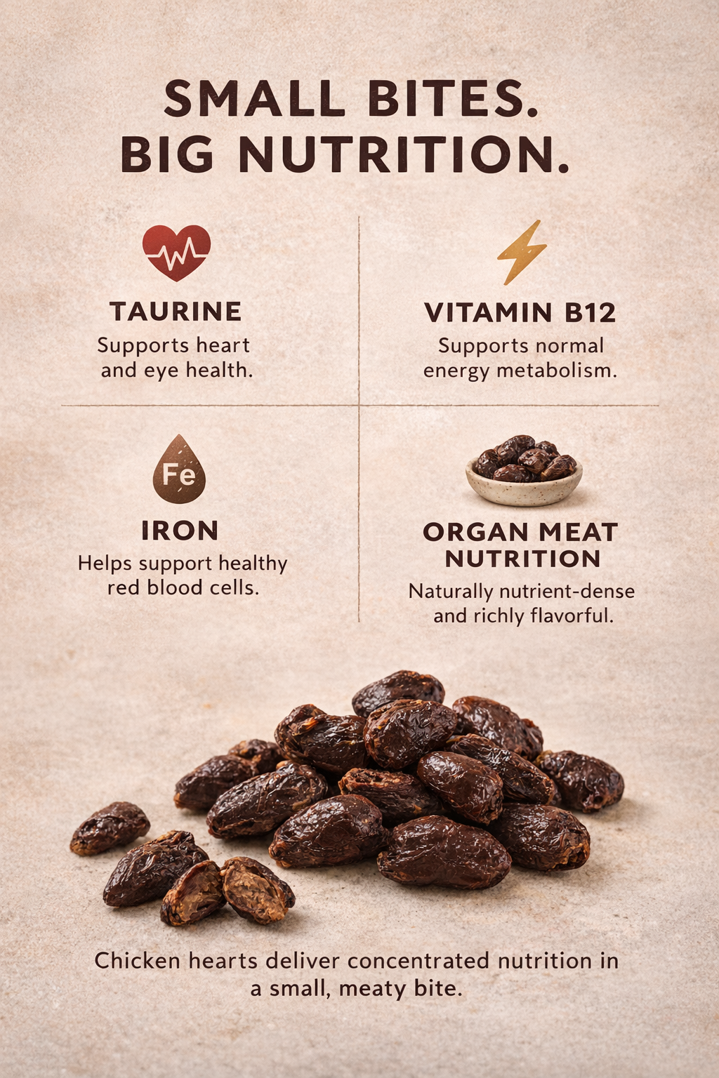 Chicken Hearts Nutrient-Rich Treat for Dogs & Cats – alternate view 5