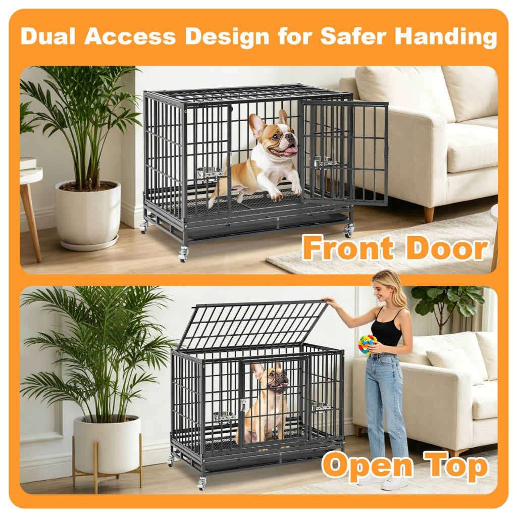 37 Inch Stackable Heavy Duty Dog Crate – alternate view 6