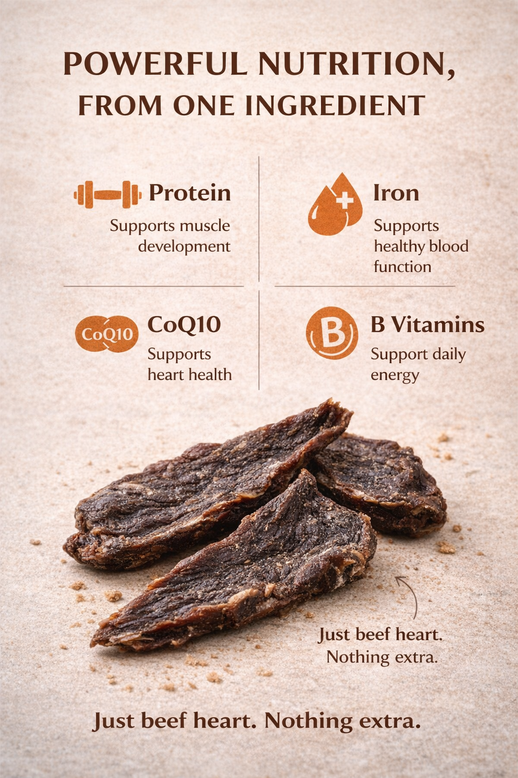 Beef Heart Protein-Rich Treat for Dogs & Cats – alternate view 5