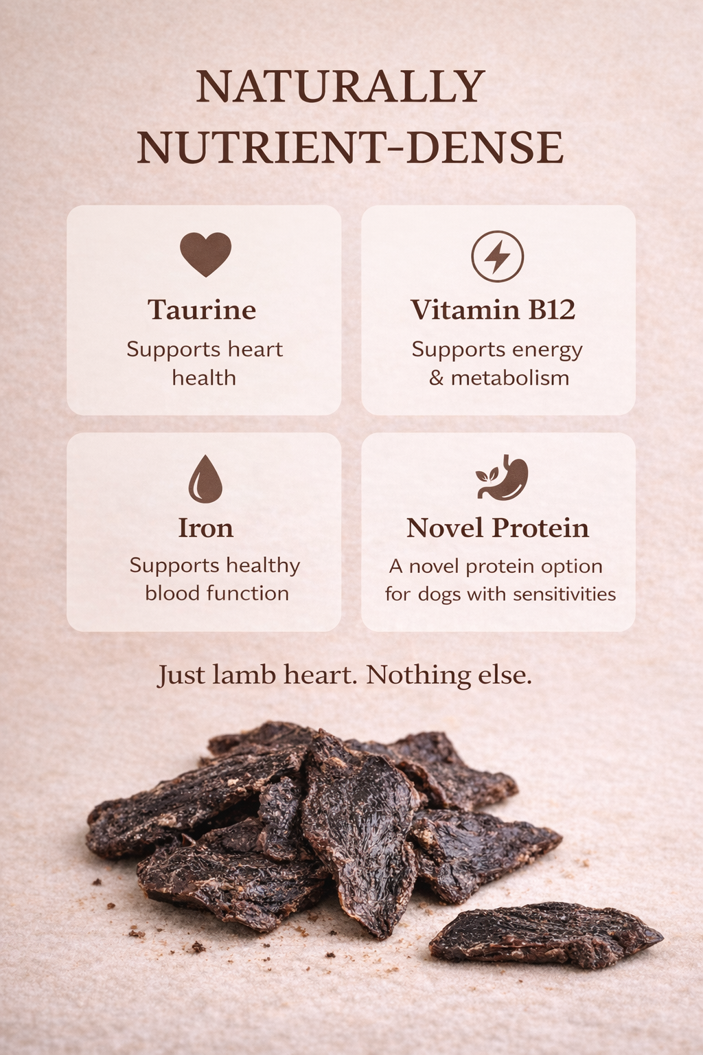 Lamb Heart Protein-Rich Treat for Dogs & Cats – alternate view 5