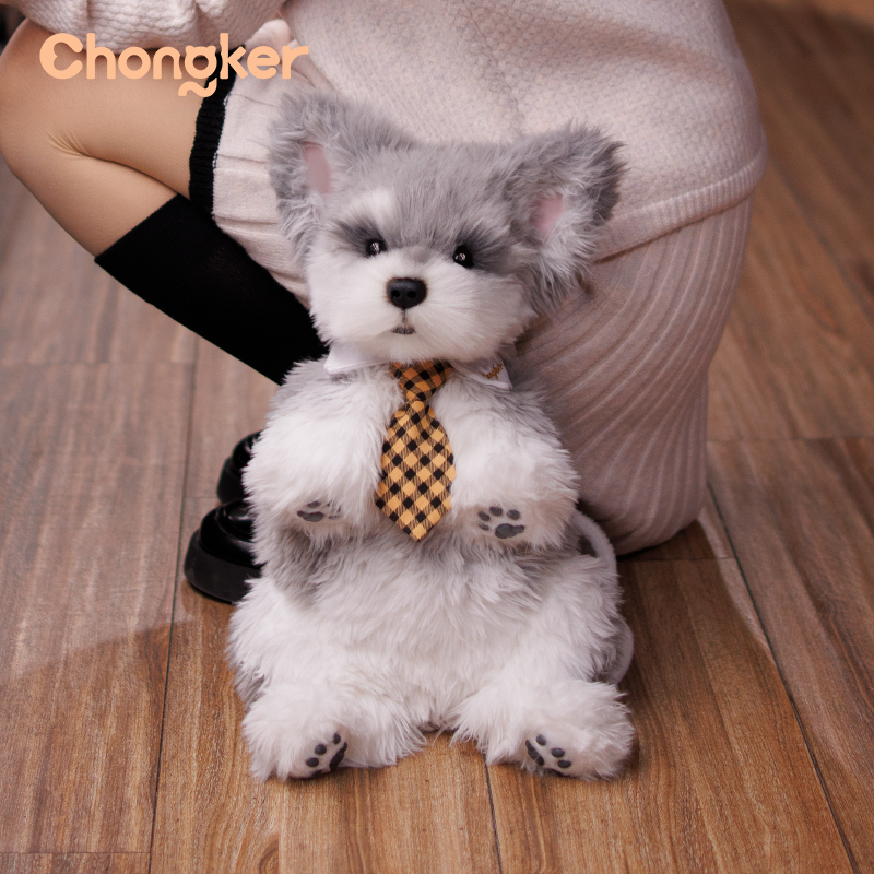 Schnauzer Backpack – Plush Dog Bag for Puppy Lovers & Kids – alternate view 5