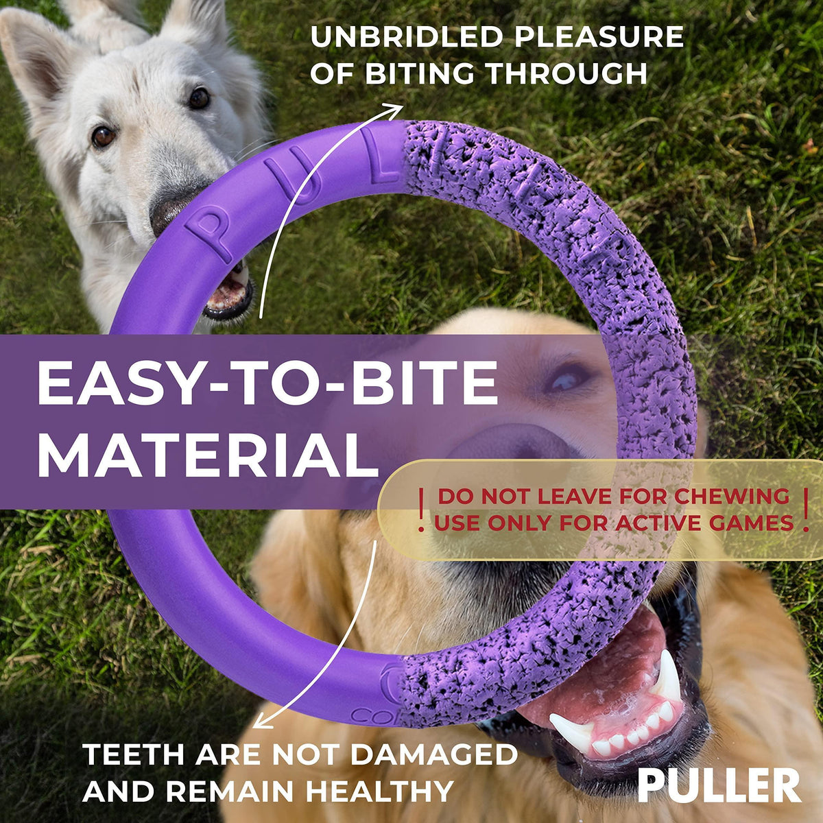 PULLER Dog Ring Fetch Toy Large Standard Size – photo 5 of 6