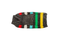 Charcoal Stripe Dog Sweater Hand Knit – photo 4 of 5