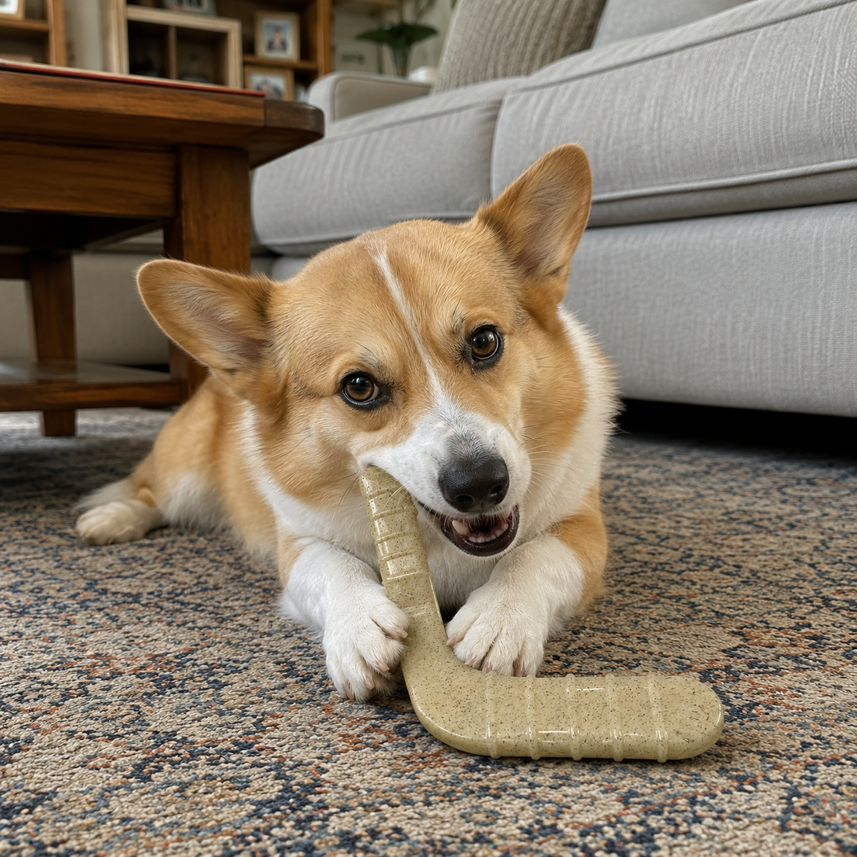 SodaPup Hockey Stick nylon dog chew toy – photo 5 of 9
