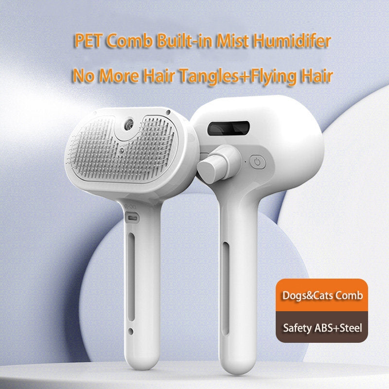 Self-Cleaning Pet Dematting Comb – Hair Remover Brush – front view