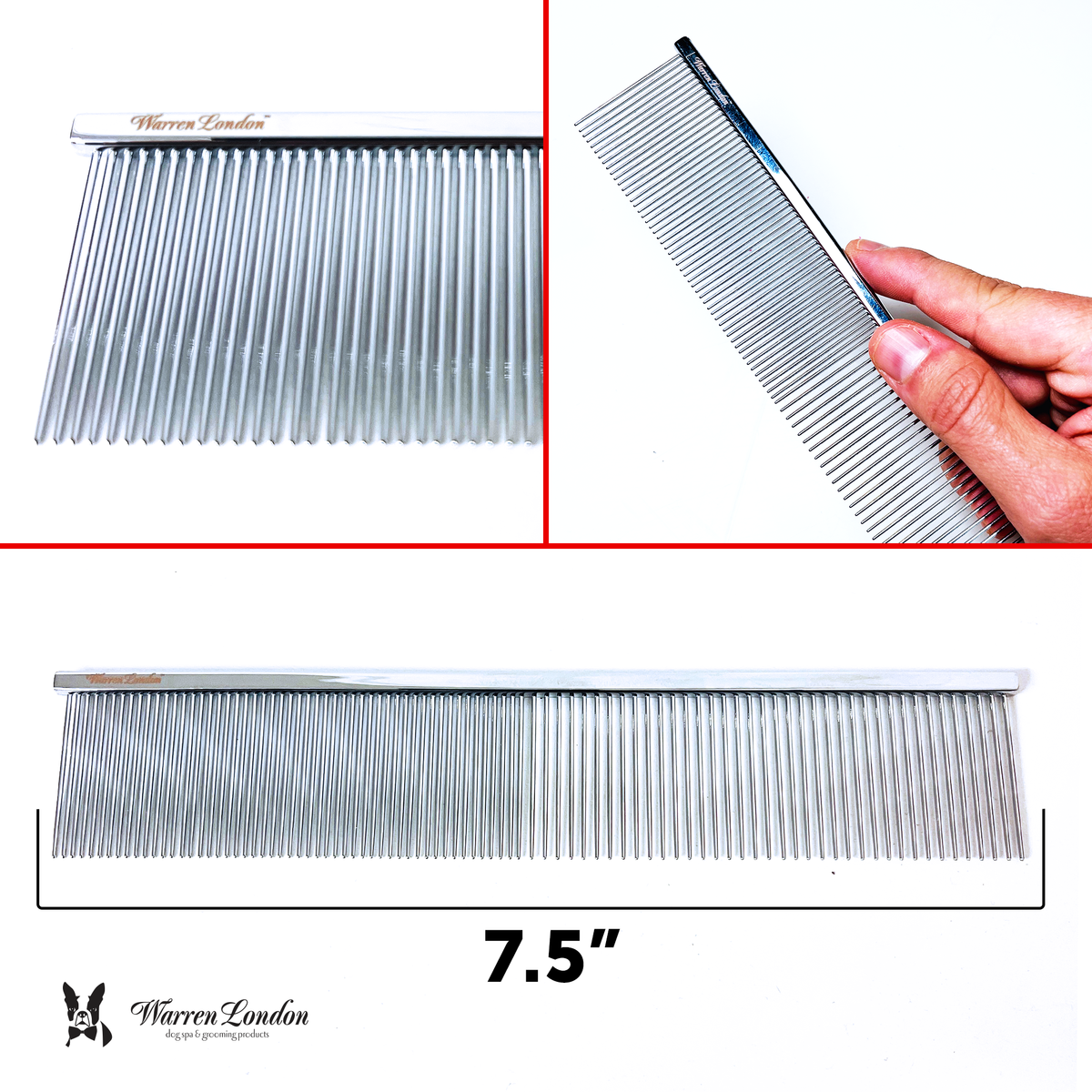 Groomer's Everyday Dog Comb – 7.5 Inch Essential Grooming Tool – alternate view 3