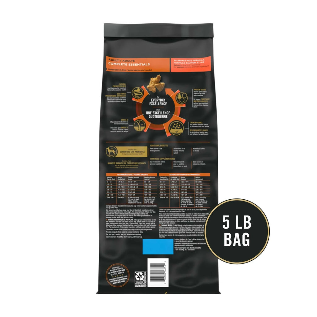 Pro Plan Adult Complete Essentials Shredded Blend Salmon & Rice Dry Dog Food – alternate view 2