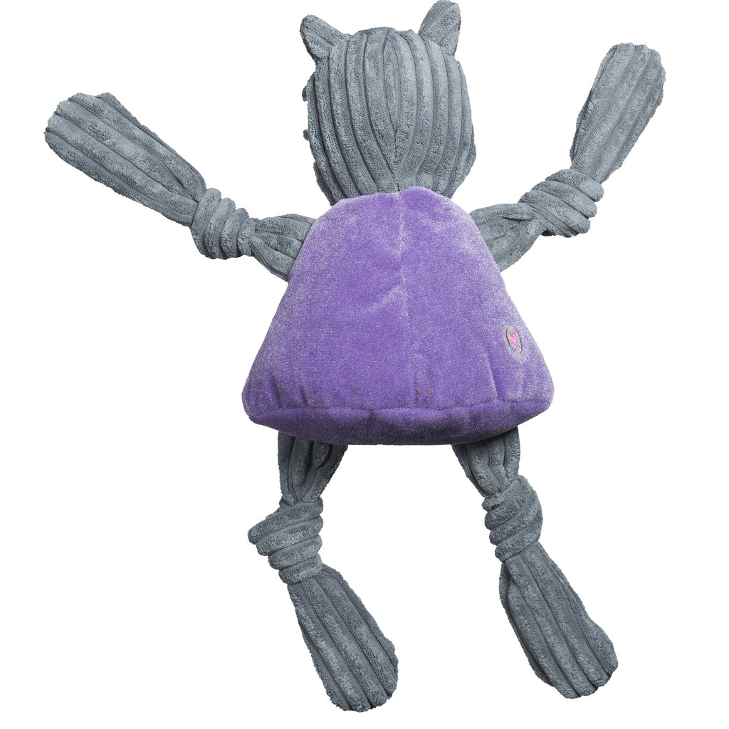 Ncaa Kansas State University Willie the Wildcat Knottie Plush Dog Toy, back view