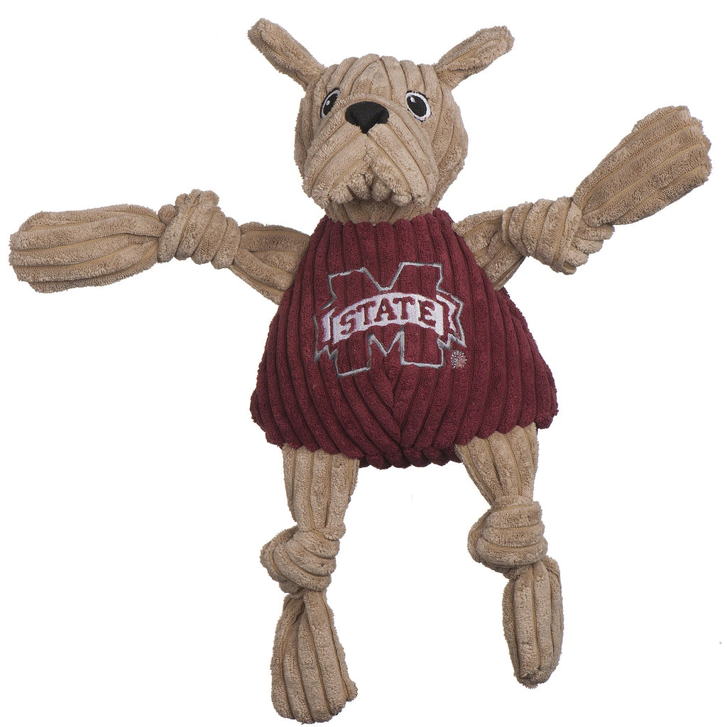 Ncaa Mississippi State University Bully the Bulldog Knottie Plush Dog , back view