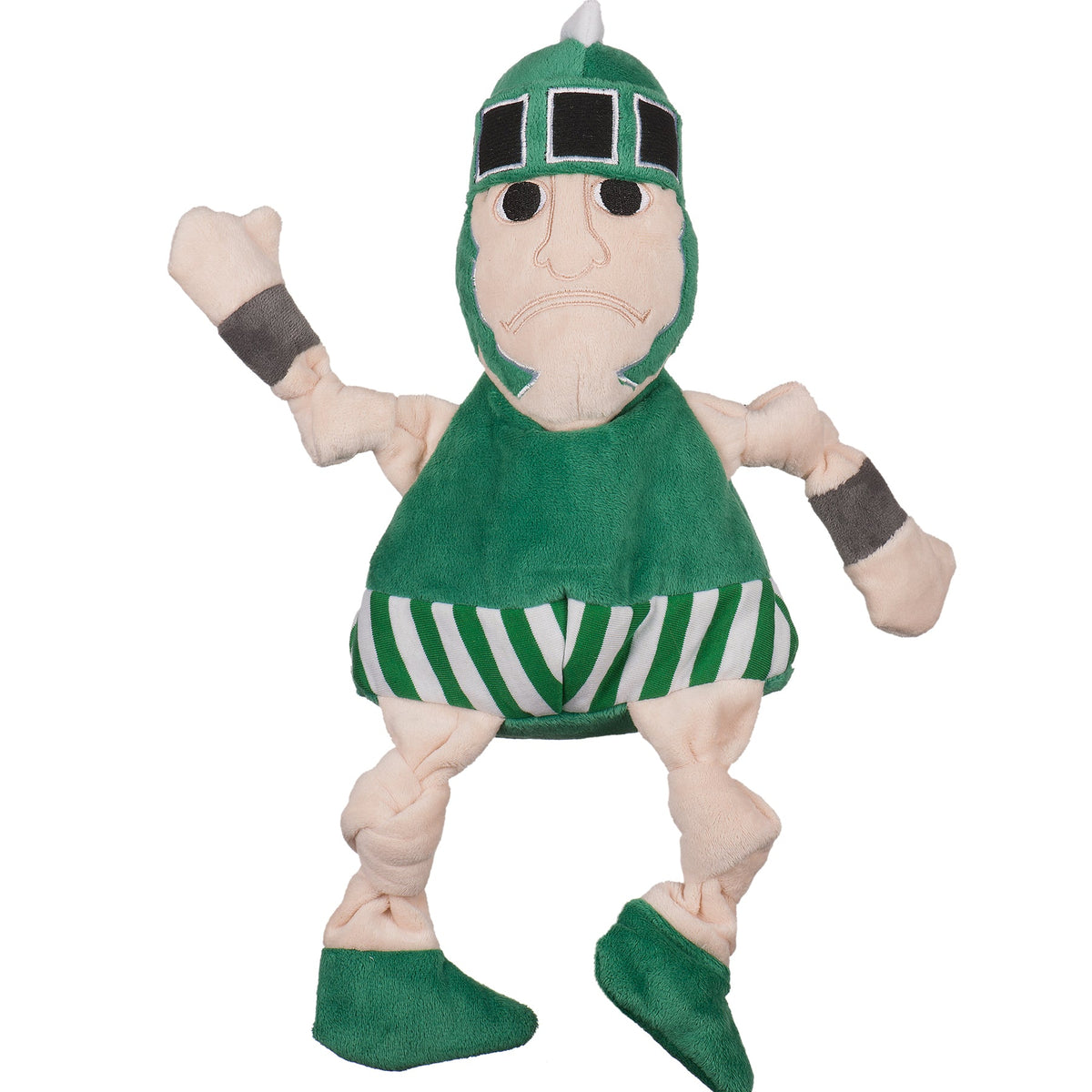 Ncaa Michigan State University Sparty Knottie Plush Dog Toy