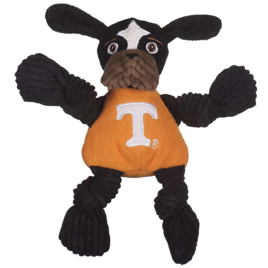Ncaa University of Tennessee Smokey Knottie Plush Dog Toy, detail view