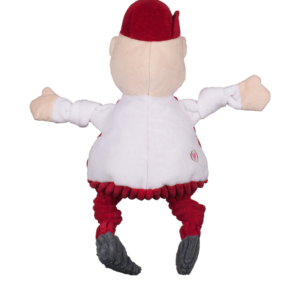 Ncaa University of Nebraska Lil Red Knottie Plush Dog Toy, alternate view