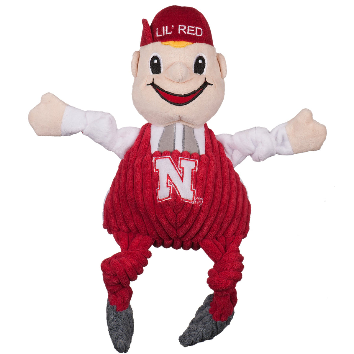 Ncaa University of Nebraska Lil Red Knottie Plush Dog Toy