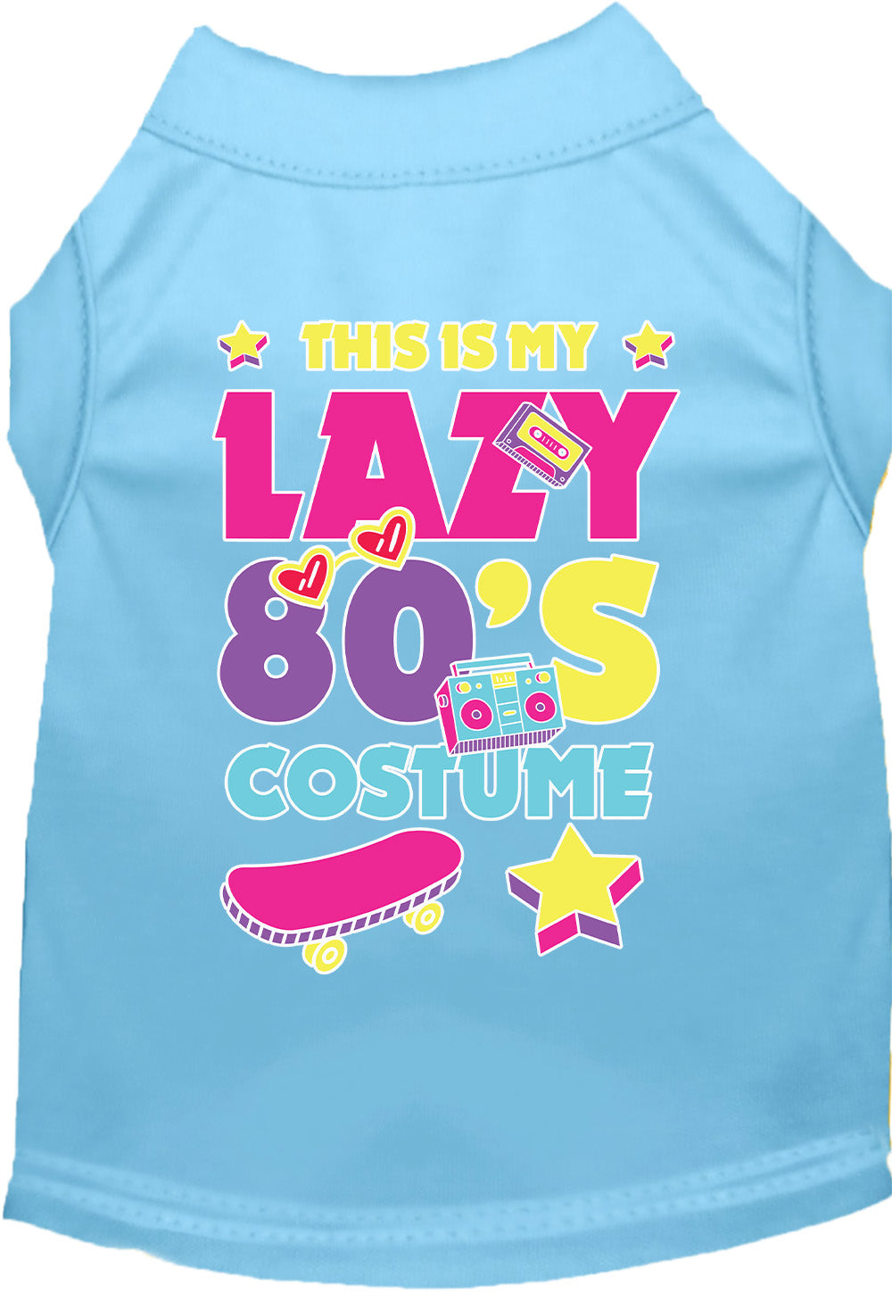 "Lazy 80's" Halloween Dog Shirt – Costume Tee – alternate view 9