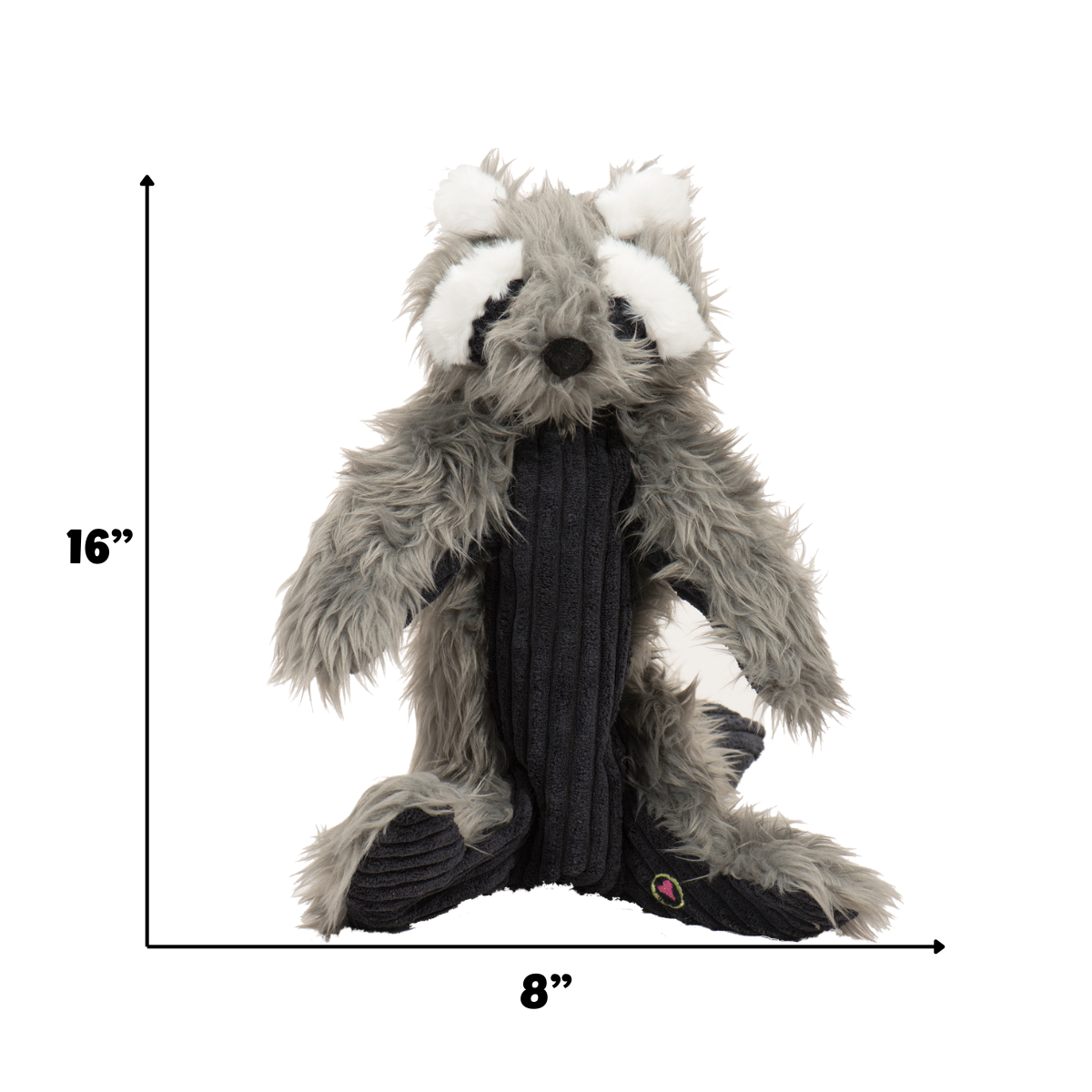 Redwood Raccoon X-Brace Plush Dog Toy, packaging