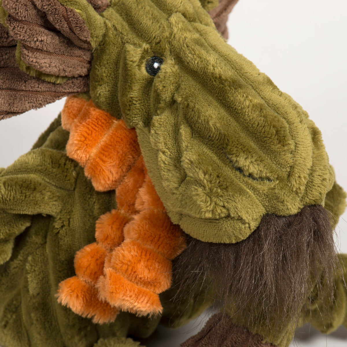 Milo Moose Plush Dog Toy Knottie, side view