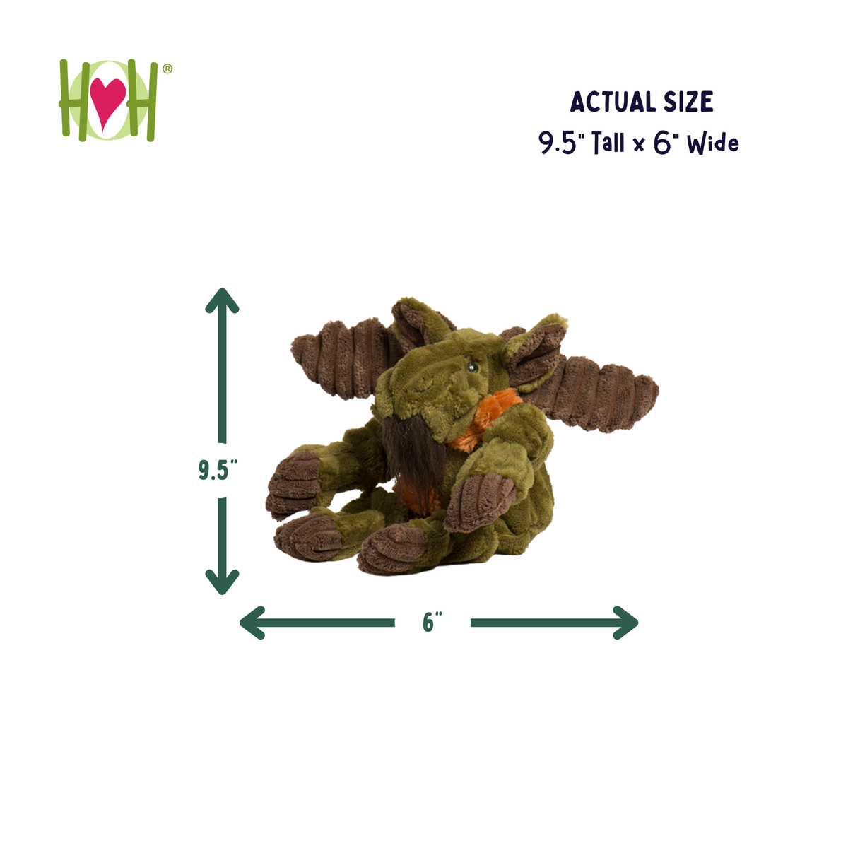 Milo Moose Plush Dog Toy Knottie, packaging
