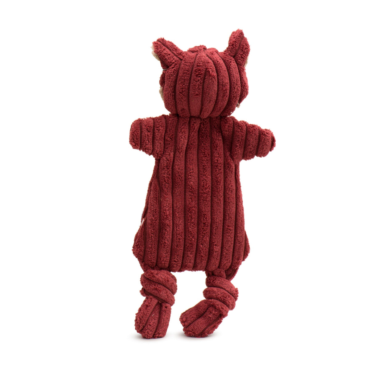 Woodland HuggleFlatties Assorted Durable Plush Dog Toys 3pk, close-up