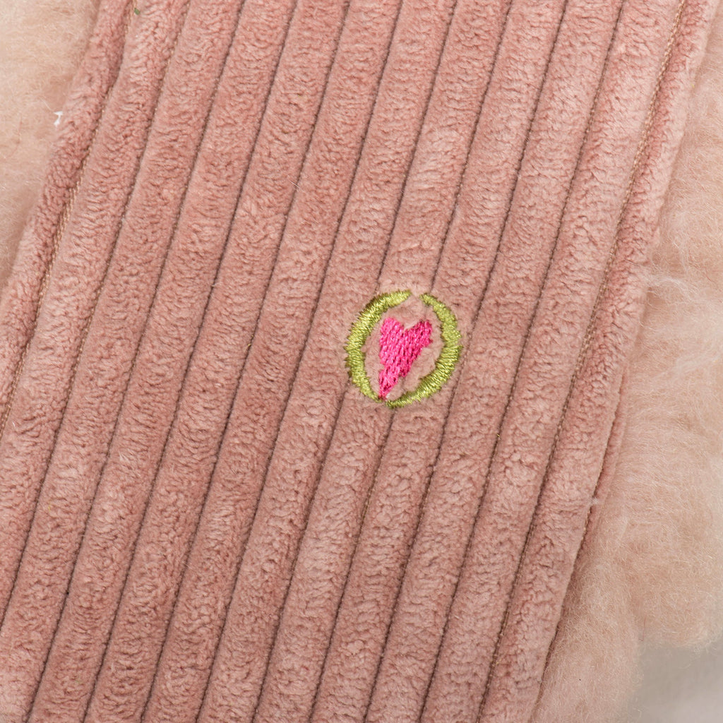 Penelope Pig Fluffer Long  Lovelie Durable Plush Dog Toy, close-up