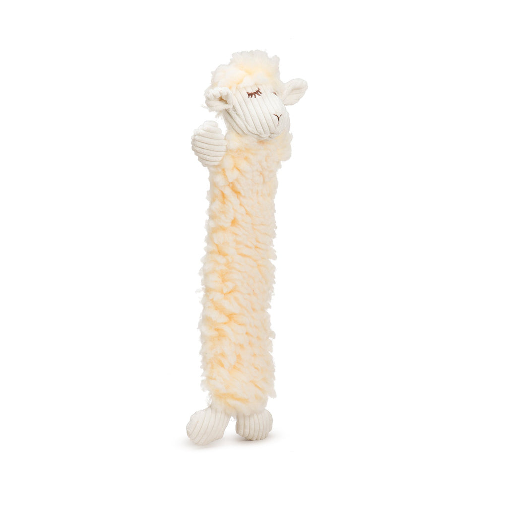 Louise Lamb Fluffer Long  Lovelie Durable Plush Dog Toy, detail view