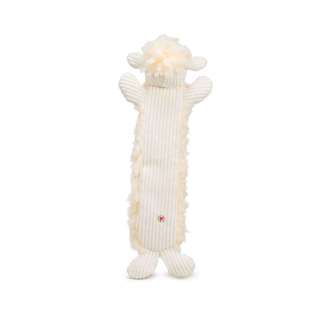 Louise Lamb Fluffer Long  Lovelie Durable Plush Dog Toy, side view
