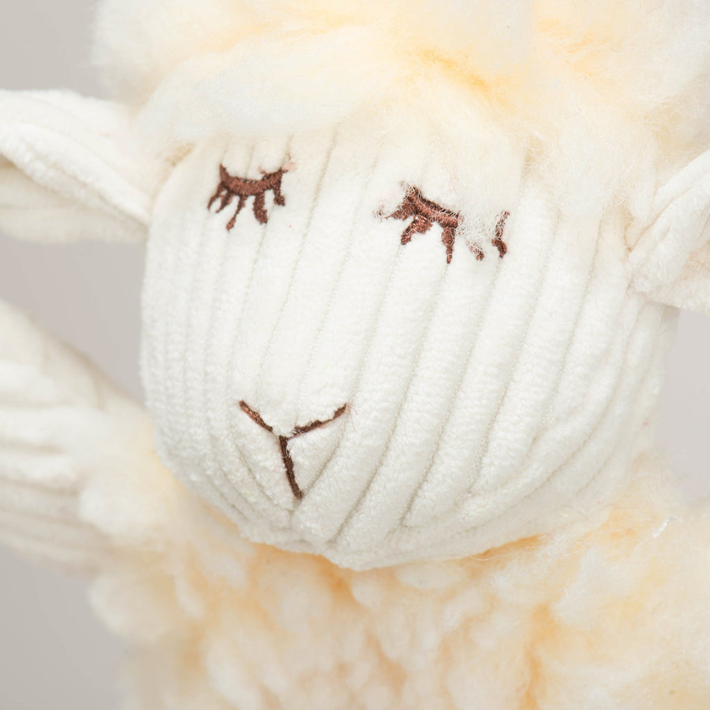 Louise Lamb Fluffer Long  Lovelie Durable Plush Dog Toy, back view