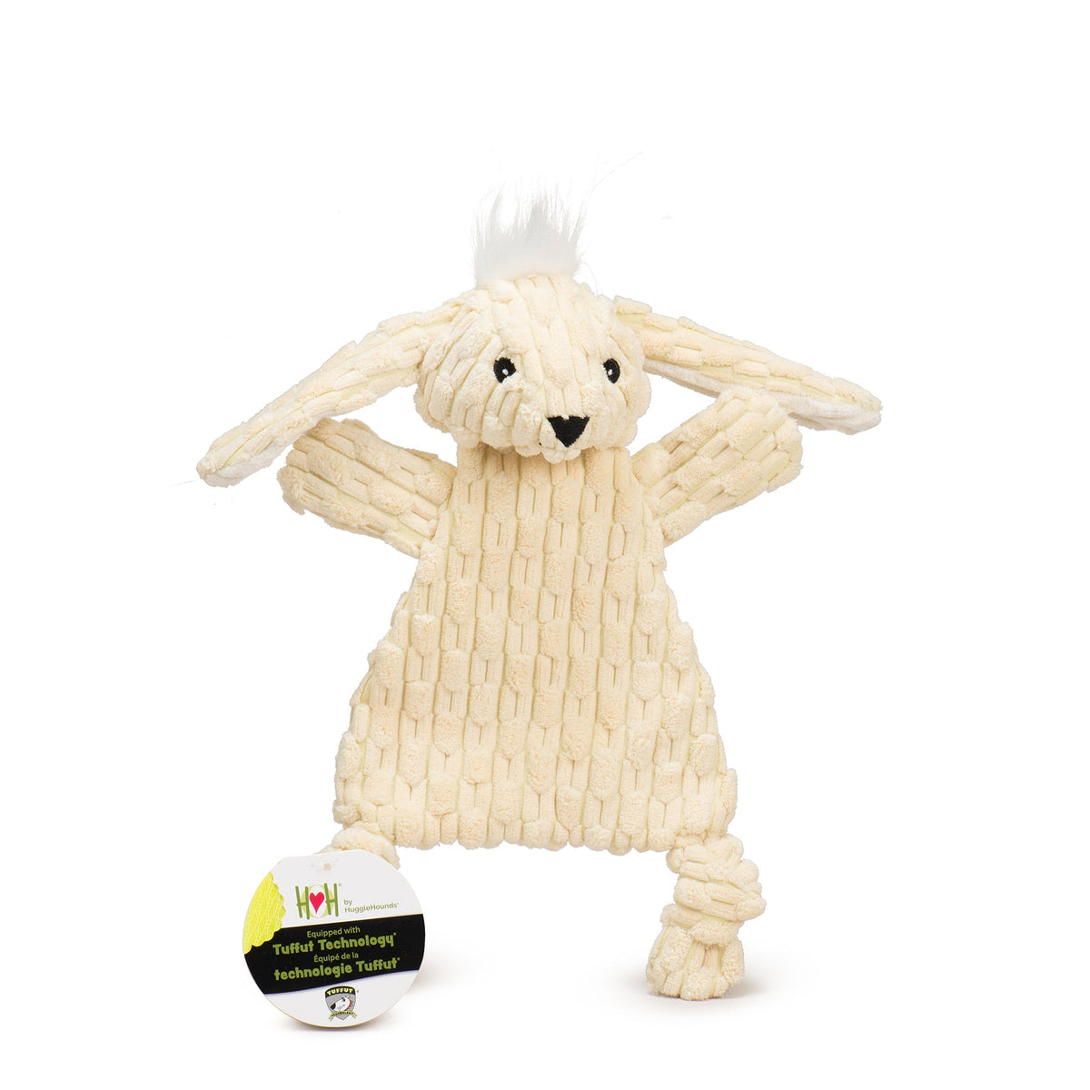 Bobbi Bunny HuggleFlatties Durable Plush Dog Toy, alternate view