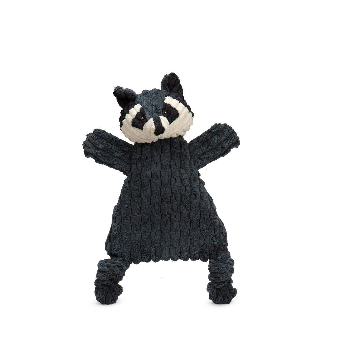 Reggie Raccoon HuggleFlatties Durable Plush Dog Toy