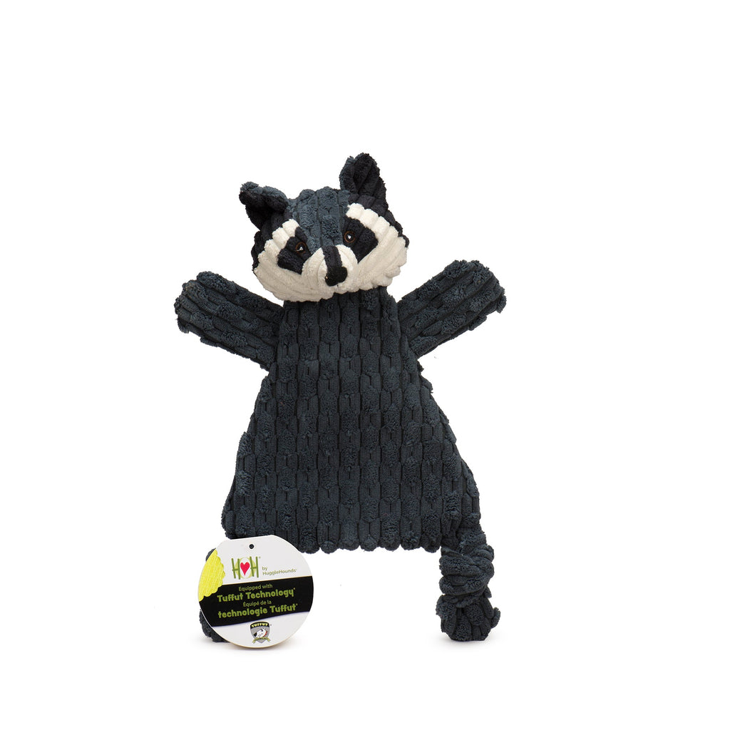 Reggie Raccoon HuggleFlatties Durable Plush Dog Toy, alternate view