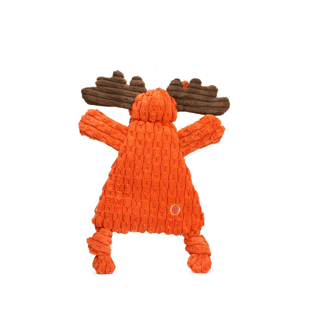 Morris Moose HuggleFlatties Durable Plush Dog Toy, detail view