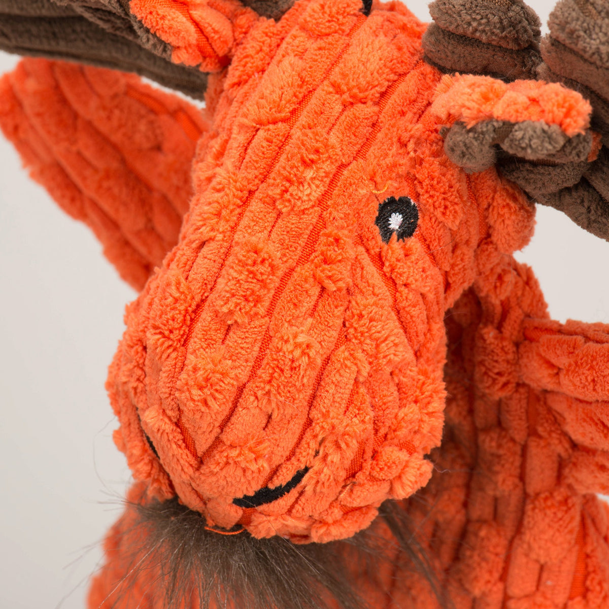 Morris Moose HuggleFlatties Durable Plush Dog Toy, side view