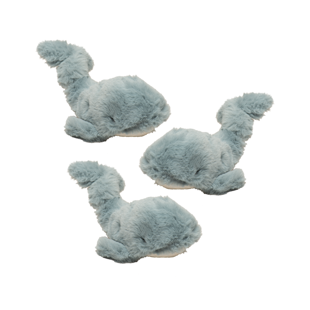 Mobie Whale Wee Huggles Plush Dog Toys 3 Pack
