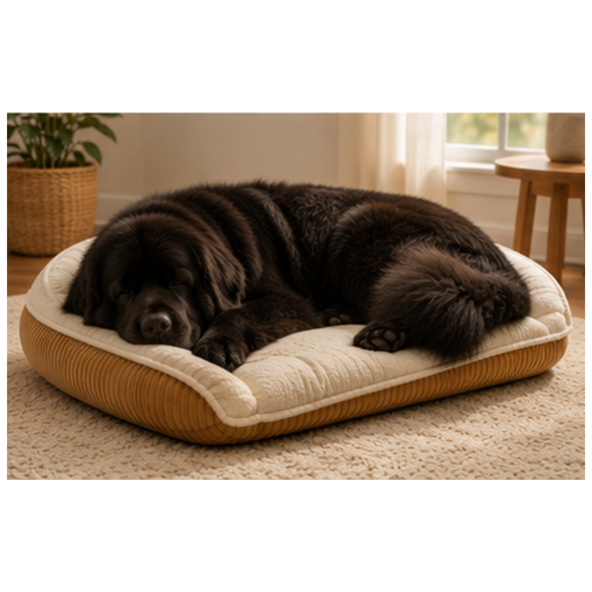 Scout Perfect Bolster Dog Bed, back view