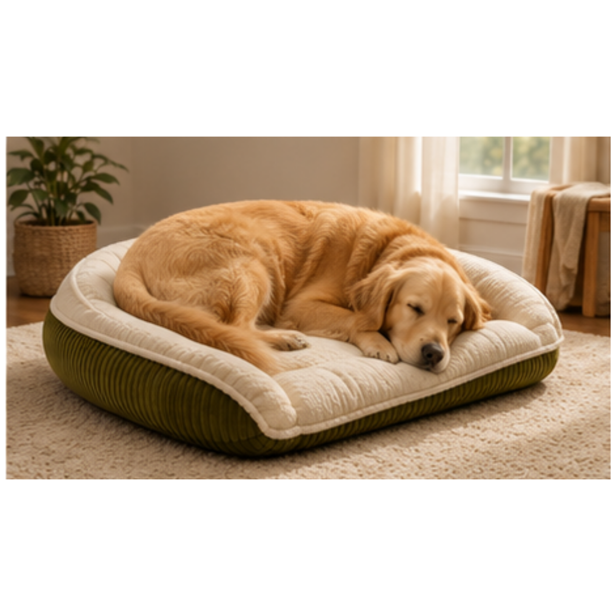 Scout Perfect Bolster Dog Bed, side view