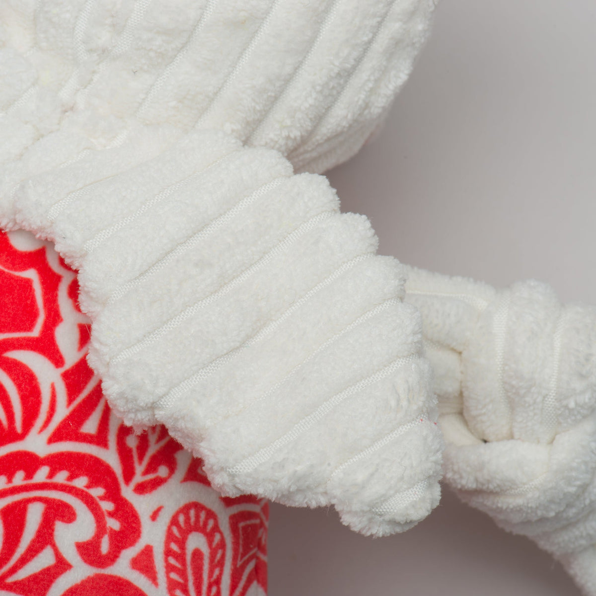 Lucky Dragon Knottie Plush Dog Toy, close-up
