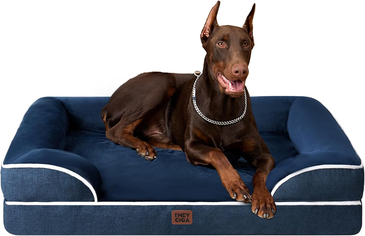EHEYCIGA Orthopedic Dog Bed Memory Foam Bolster – photo 28 of 100