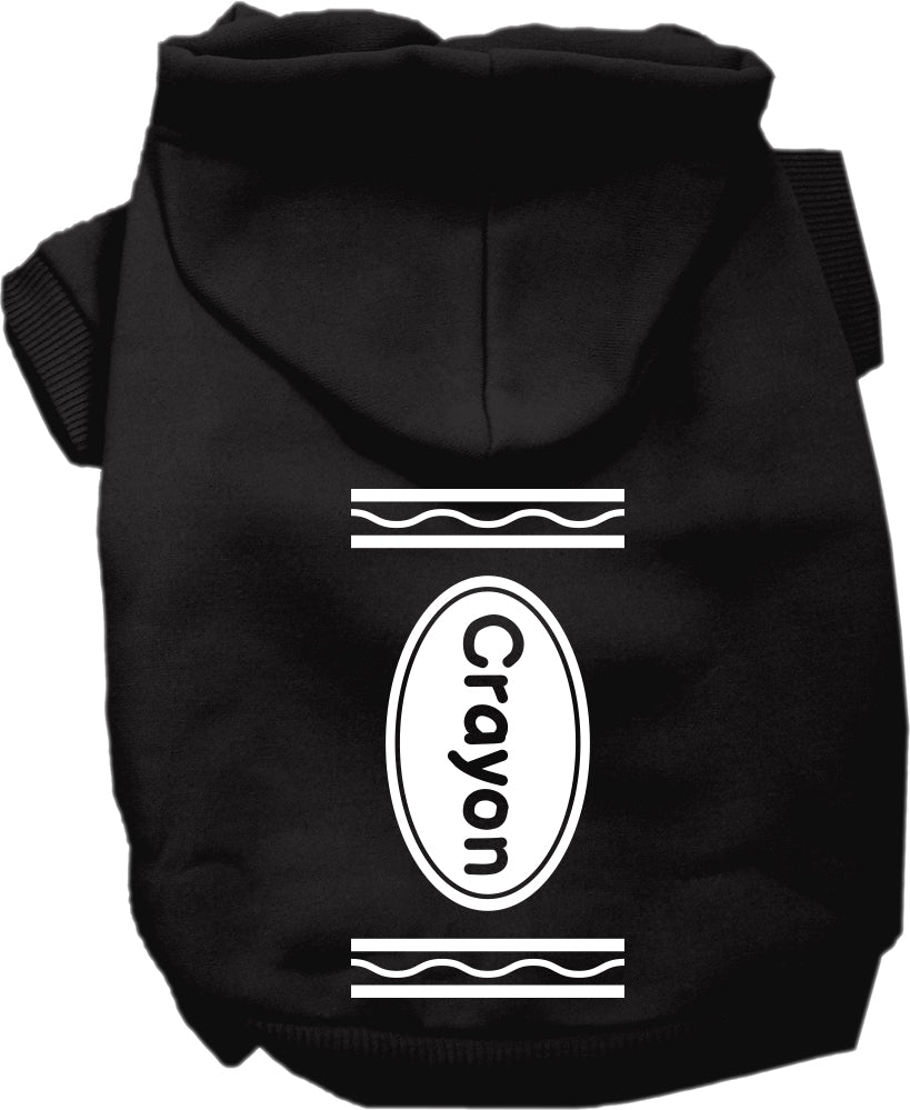 Crayon Halloween Dog Hoodie – Costume Sweatshirt – front view