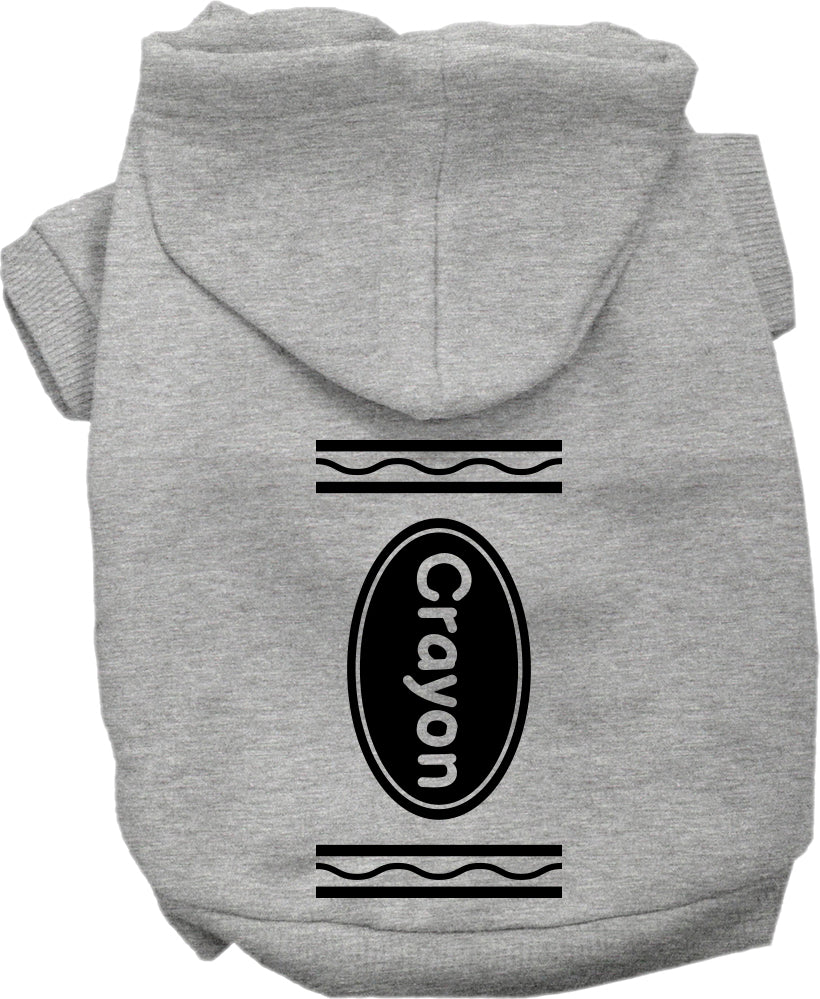 Crayon Halloween Dog Hoodie – Costume Sweatshirt – alternate view 2